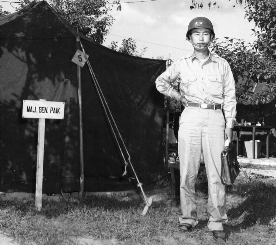 한국전쟁 당시 백선엽 육군소장(1951. 8. 13.). @NARA