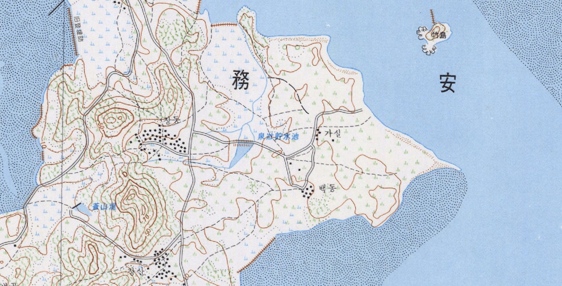1970년대 지도에 나타난 천장리