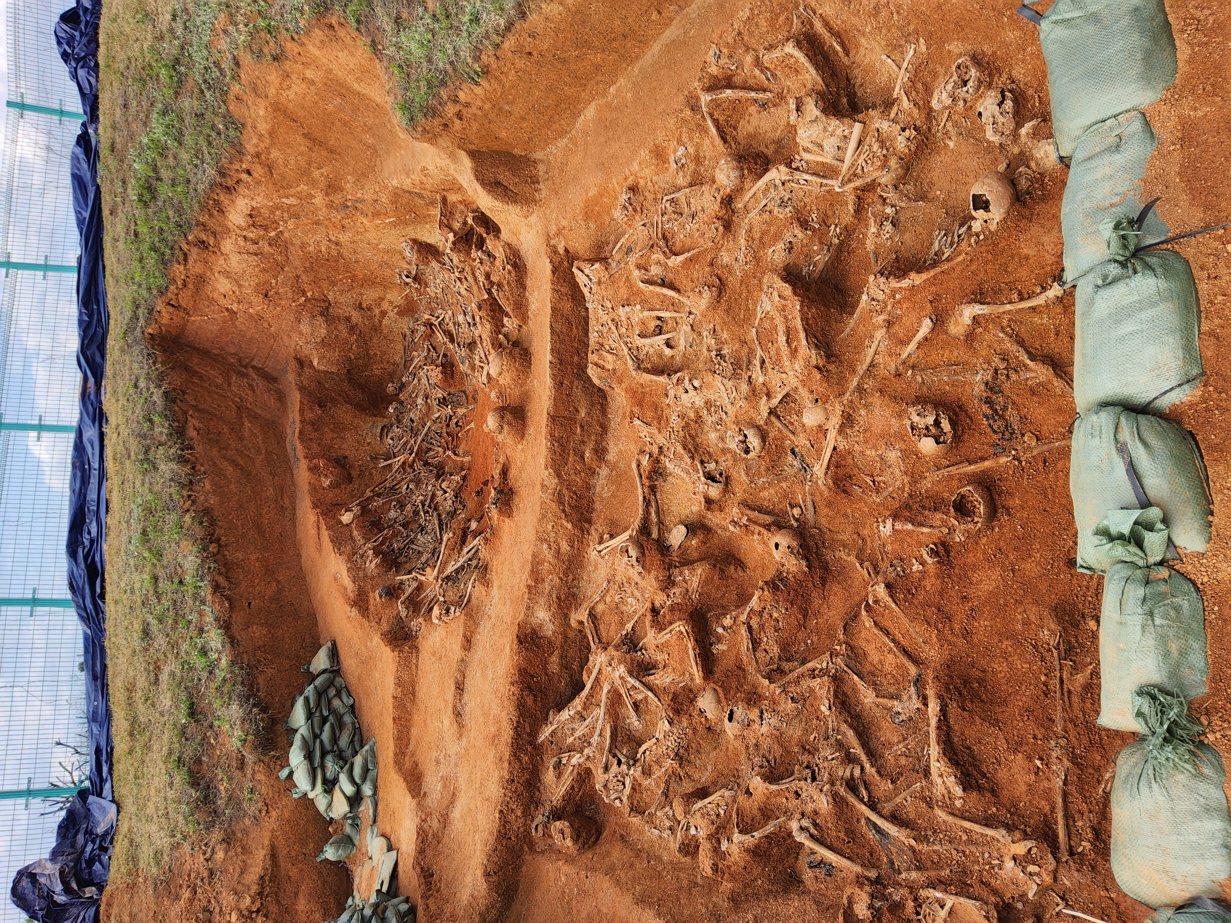 송산리 전파관리소 옆 1차 유해발굴