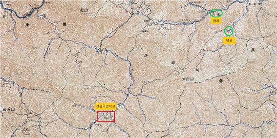 혈리 당골과 천평국민학교